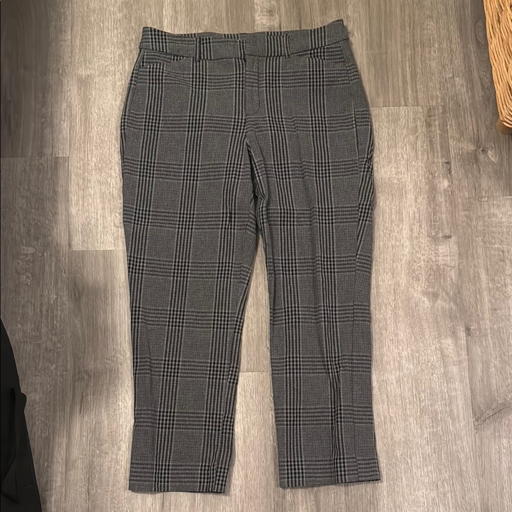 Gray Plaid Trousers
